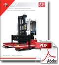 Multi-direction sideloading forklift